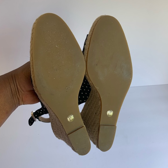 Michael Kors 🛩 black white polka dot wedge 8.5M - Picture 12 of 15